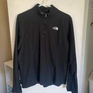 North face black quarter zip